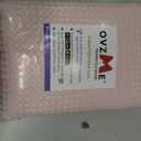 OVZME Blush Pink Shower Curtain Set, Waffle Textured Heavy Duty Fabric Shower Curtain for Bathroom, Luxury Hotel Weighted 230GSM Waterproof Bath Curtain with 12 Plastic Hooks, Machine Washable, 72x72