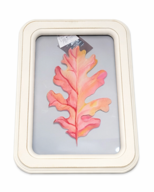 Holiday Home 11.8 Inch Yellow Leaf Wall Decor, 11.8 in