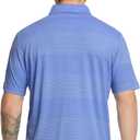 Rouen Golf Shirts for Men Dry Fit Short Sleeve Performance Moisture Wicking Casual Texture Heather Jacquard Mens Polo Shirts (XXL)