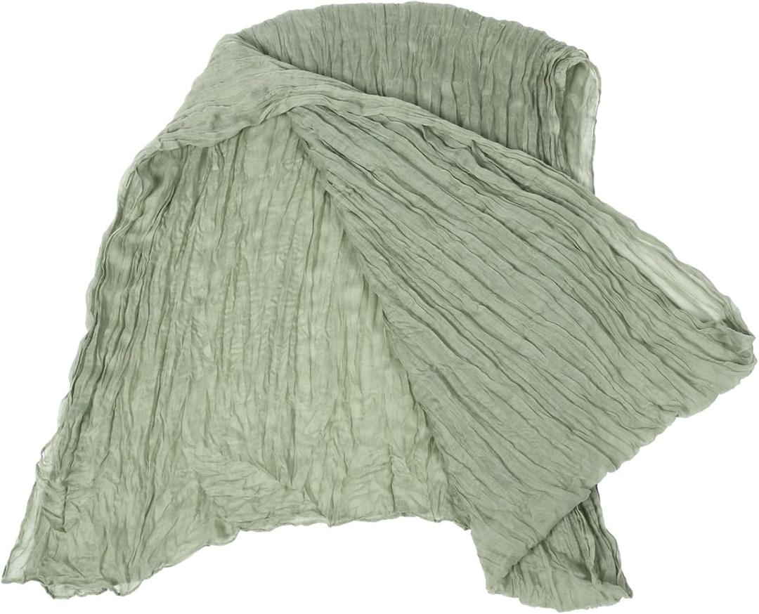 Festive Pleated Table Runner for Dining Table Decor Style Cover for Weddings Parties and Home Decoration Light Green