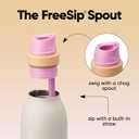 Owala FreeSip Twist Insulated Stainless Steel Water Bottle with Straw for Sports and Travel, BPA-Free, 24-oz, Daybreak