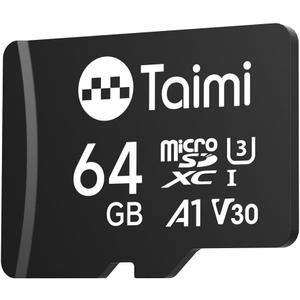 TAIMI Micro SD Card,Tf Card,A1,U3,V30,UHS-I,Microsd Memory Card,Read Speed Up to 90MB/s (64GB)