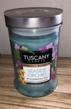 Tuscany Candle, Limited Edition Seaside orchid, With Essential Oils, Sea Breeze and Coastal Blooms 18OZ