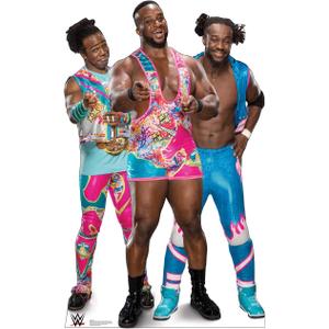Cardboard People New Day - Big E, Kofi and Xavier - Life Size Cardboard Cutout Standup - WWE, One Size
