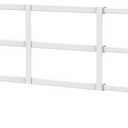 Fixed Window Safety Guard for Children Child Kids 14x 38 Adjustable Width Prevents Accidental Falls, Non-Egress, Tamper Resistant Screws Included, White, Single Pack (14x38 inches)