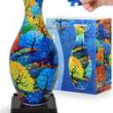 Puzzle Vase, Unique Gifts for Mother's Day, 160 Pieces Plastic 3D Puzzle Vase for Flowers, 3D Puzzles for Adults, Unique Arts and Crafts for Adults, Puzzle Vase for Home and Office Decor
