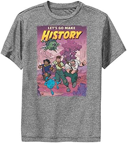 Disney Strange World History Boys Short Sleeve Tee Shirt, XL