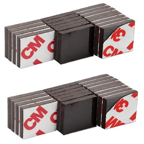 160 Mil Strong Magnets with Adhesive Backing(Each Square 3/4" x 3/4") for Heavy Duty Items,Peel and Stick Self Sticky Magnets (36PCS)