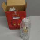 Vintage Hurricane Oil Lamp - 2 Pack Clear Glass Kerosene Lanterns for Indoor Home Lighting, Tabletop & Emergency Decor(OL-01)