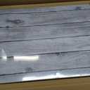Magnetic Dry Erase Board - 24'' x 18'' Decorative Magnetic Board for Wall - White Board - Magnet Board Display Board - Gray Wood Plank