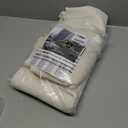 LAMIT Natural Ivory Semi Sheer Linen Curtains 84 inch Long, Cream White Light Filtering Living Room Panels Back Tab and Rod Pocket Neutral Drapes for Bedroom/Farmhouse, 2 Panels, 52 x 84 Inch