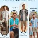 Cozople Mens Hawaiian Shirt Summer 3D Print Casual Short Sleeve Button Down Shirts Fashion Beach Shirt for Holiday (White, XL)