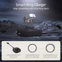 Smart Ring Charging Size 8, Compatible with Oura Ring Gen3 Charger, Fast Charging Dock and USB-C Cable, Charger for Smart Ring (Black)