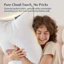 Pacific Coast Premium Goose Feather & Down Bed Pillows Standard Size 1-Pack, Hotel Quality Collection, Medium Support for Side & Back Sleepers