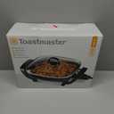 Toastmaster 12" Nonstick Electric Skillet - Deep Skillet Appliance with Glass Lid - Multipurpose Kitchen Cookware for Breakfast & More