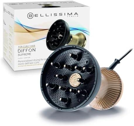 Amazon.com : Bellissima Diffon Supreme Diffuser & Curly Hair Dryer - XL Diffuser for Long Waves, Curls, Coils - Cool Button - Anti-Frizz Technology : Beauty & Personal Care