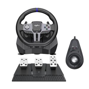 PXN V9 Gen2 Gaming Racing Wheel With magnetic Pedals and Shifter 270/900 Dual-Vibration Driver free, sim car Driving pc Steering Wheel for PC,PS4,PS3,Xbox one, Xbox Series X/S switch