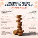 Pets are Kids Turkey Tail Mushroom for Dogs with Organic Real Turkey Tail - 8:1 Extract Mushroom Chews for Lumps & Bumps, Immunity, Gut, Skin, Joint & Spine Support - Reishi, Lions Mane - 60 Chews, Expiry: 03/2028