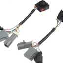 X AUTOHAUX 2 Pcs Tow Mirror Wiring Harness Adapter for Ford F250 F350 F450 F550 Truck 1999-2007 Truck Mirror Wiring Connector Mirrors Power Heated Upgrade Harness