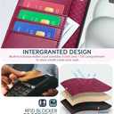 OCASE for iPhone 16 Pro Wallet Case, PU Leather Crossbody Phone Case with Removable Shoulder Strap, Kickstand, RFID Blocking Card Slots, Flip Folio Phone Cover 6.3 Inch 2024, Burgundy