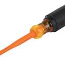 Klein Tools 6984INS Insulated Screwdriver, Made in USA, Screwdriver with 1000V Slim Profile Tip, #1 Square with 4-Inch Shank, Cushion-Grip Handle