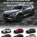 Driver Side Rear Fender Trim Fit for Mazda CX5 2022 2023 2024 2025,For Mazda CX5 Accessories, Textured Black Rear left Side Wheel Arch Fender Flares Molding Trim