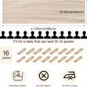 16 Pack Beige Cheesecloth Table Runner 35x120 Inch Boho Gauze Cheese Cloth Table Runners, 10 FT Long Rustic Sheer Table Runners for Wedding Bridal Baby Shower Birthday Party Table Decorations