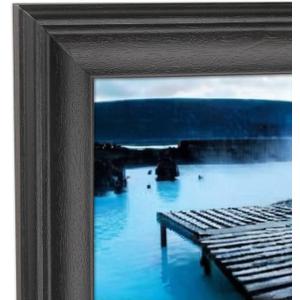 15x32 inch Picture Frame Solid Wood Black Panoramic Photo Frame,Suitable for Poster/Painting/Group Photo/Puzzle (A23B1532)