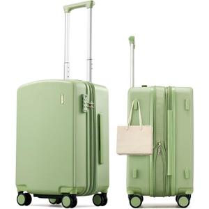 Hanke 20 Inch Expandable Carry On Luggage, Hard Shell with Side Hook, 20 Inch EXT