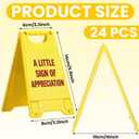 Sosation 24 Pcs Employee Appreciation Gifts Bulk A-shaped Warning Sign-style Phone Stand for Desk Office Worker Thank You Gift for Administrative Assistant Team Coworkers Staff Nurse Teacher Week
