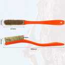 TWO STONES Climbing & Bouldering Brush with Natural Firm Boar's Hair Bristles and Durable Handle, Climbing Chalk Brush Designed for Ultimate Performance on Climbing Wall Indoor or Outdoor (Black&white)