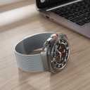 5 x Milanese Band Compatible with Samsung Galaxy Watch Ultra Band 47mm (2025/2024), Stainless Steel Mesh Loop Magnetic Clasp Strap for Women Men (1.Space Grey)