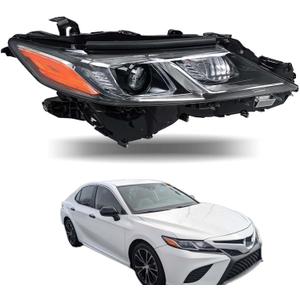 labwork Headlights Assembly Replacement For Camry L/LE/SE 2018 2019 Projector Headlamp Right Passenger Side