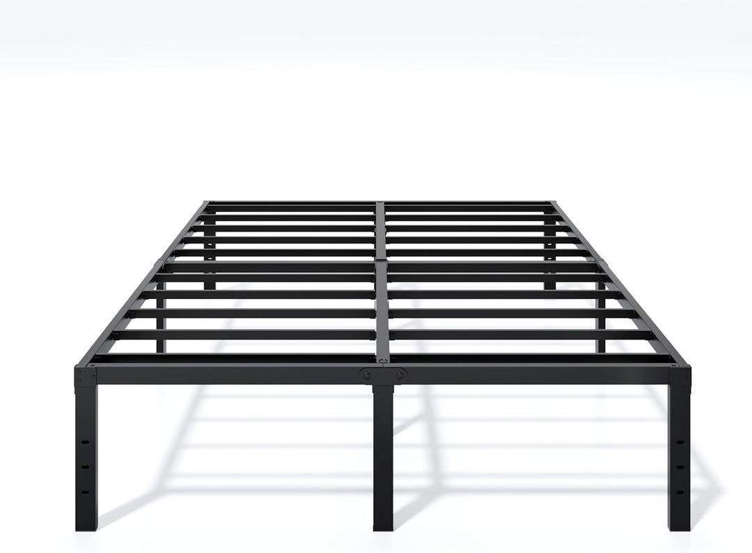 LUMUNANCE Metal Bed Frame King Size - 16 Inch Heavy-Duty King Platform Bed Frame No Box Spring Needed, Easy Assembly, Noise-Free, Sturdy Mattress Foundation, Underbed Storage Space