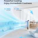 PNTCK 41" Evaporative Air Cooler, 80 Oscillation Swamp Cooler with Ice Packs, 12H Timer, Remote, 3 Speeds & 4 Modes, Bladeless Tower Fan Cooling Fan for Bedroom Office Home Room