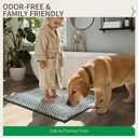 Emerald Green Bath Mats Plush Pom-Pom Super Absorbent Bathroom Rug Non Slip Machine Washable Bath Mat for Bathroom Floor Quick Dry 20" x32"