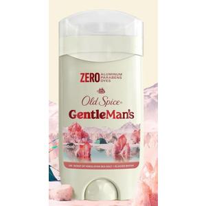 Old Spice GentleMan's Aluminum Free Dry Feel Deodorant for Men, 24/7 Lasting Freshness, Gentle on Skin with Skin Conditioners, Himalayan Sea Salt + Glacier Water Scent, 3.0 oz (Pack of 1)