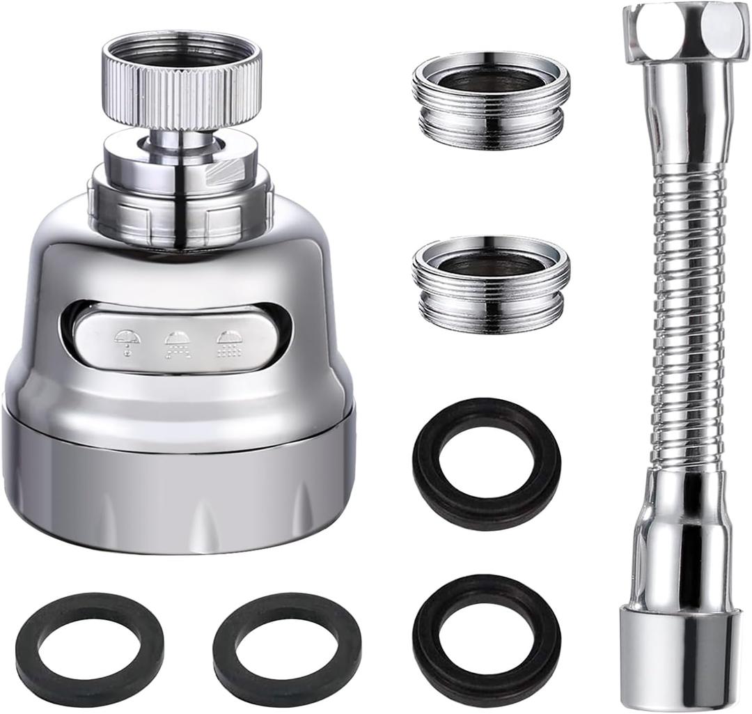 Kitchen Sink Faucet Sprayer Attachment, Movable Kitchen Tap Head 360 Rotatable, Anti-Splash Sink Sprayer Faucet Nozzle Head, Water Saving Faucet Aerator