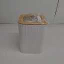 Bathroom Accessory Set, 9-Piece White Bathroom Set with Trash Can, Tray, Soap Dispenser, Toothbrush Holder, Toothbrush Cup, Soap Dish, Toilet Brush and Q-tip Holders for Bathroom/Housewarming