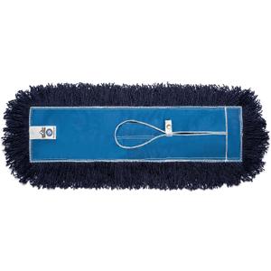 Nine Forty 36-Inch Premium Nylon Dust Mop Replacement Head - Heavy Duty Mop Head Refill for Industrial, Commercial, and Residential Cleaning - Dry Floor Duster for Hardwood Surfaces - Blue (1-Pack)