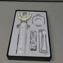 Ultrasonic U Shaped Toothbrush for Adults, Electric Toothbrush for 360-degree Cleaning with Wireless Charging, Waterproof IPX7, 3 Modes for Teeth Whitening(White)