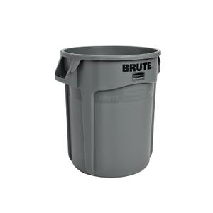 Rubbermaid Commercial Products BRUTE Heavy-Duty Round Trash/Garbage Can, 20-Gallon, Gray,Outdoor Waste Container for Landscapers/Construction/Restaurants/Back of House/Offices/Warehouses