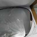 Asymmetrical Wall Mirror for Decor 27"*35", Modern Black Framed Wall Mirror for Living Room Bathroom Bedroom Entryway ELE-STOU-0063HEI (35"L x 27"W, Mat Black)