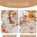 2 x Romanstile Orange Pumpkin Fall Table Runner 13 x 72 Inch, Autumn Thanksgiving Harvest Farmhouse Style Table Decoration for Dining, Holiday, Party Decor
