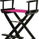 Casual Home 220-02/021-30 Director Chair 24" - Counter Height BlackFrame/Magenta Canvas