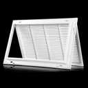 2412 Return Air Grille [Duct Opening Size] Return Vent Cover for Wall or Ceiling,Steel Return Air Grill Removable Face/Door for 1 inch Filters (24"W x 12"H [Duct Opening])
