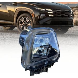 Right Side LED Headlight Assembly Fits for Hyundai Tucson SE/SEL 2025 2026 2.5L Passenger Side Front Headlamp w/Bulb 92102-CW650