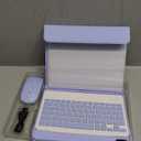 for iPad A16 11th / 10th Generation Case with Backlit Keyboard - 7 Color Change for iPad 10th Gen 2022 & 11th Gen 2025 A16 10.9/11 inch Cover - Built-in Pencil Holder with Mouse - Purple