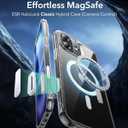 ESR for iPhone 16 Case, Camera Control Cover, Compatible with MagSafe, Shockproof Military-Grade Protection, Magnetic Phone Case for iPhone 16, Classic Hybrid Case, Clear Blue | Shockproof, Magnetic Phone Case