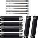 Replacement Parts for Nexgrill 720-0896B 720-0896C 720-0882A Grills, 6 Pack Stainless Steel Burner Tubes, Heat Plate Shields Flame Tamers Replacement for Nexgrill 720-0896, 720-0896C Gas Grills (Black)